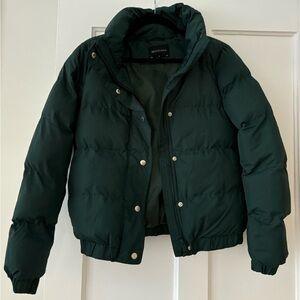 ASOS green puffer jacket